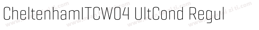 CheltenhamITCW04 UltCond Regular字体转换